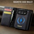 Custodia a portafoglio staccabile 2 in 1 iPhone Duo Caseme C49 - Compatibile con MagSafe, RFID - Nera