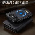 Custodia a portafoglio staccabile 2 in 1 iPhone Duo Caseme C49 - Compatibile con MagSafe, RFID - Nera