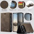 Custodia a portafoglio staccabile 2 in 1 iPhone Duo Caseme C49 - Compatibile con MagSafe, RFID - Caffè