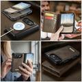 Custodia a portafoglio staccabile 2 in 1 iPhone Duo Caseme C49 - Compatibile con MagSafe, RFID - Caffè