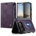 Custodia a portafoglio staccabile 2 in 1 iPhone Duo Caseme C49 - Compatibile con MagSafe, RFID - Viola
