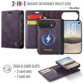 Custodia a portafoglio staccabile 2 in 1 iPhone Duo Caseme C49 - Compatibile con MagSafe, RFID - Viola