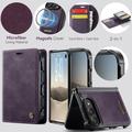 Custodia a portafoglio staccabile 2 in 1 iPhone Duo Caseme C49 - Compatibile con MagSafe, RFID - Viola