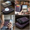Custodia a portafoglio staccabile 2 in 1 iPhone Duo Caseme C49 - Compatibile con MagSafe, RFID - Viola