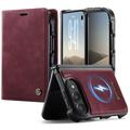 Custodia a portafoglio staccabile 2 in 1 iPhone Duo Caseme C49 - Compatibile con MagSafe, RFID - Rossa