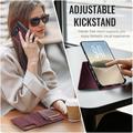 Custodia a portafoglio staccabile 2 in 1 iPhone Duo Caseme C49 - Compatibile con MagSafe, RFID - Rossa