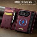 Custodia a portafoglio staccabile 2 in 1 iPhone Duo Caseme C49 - Compatibile con MagSafe, RFID - Rossa