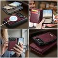 Custodia a portafoglio staccabile 2 in 1 iPhone Duo Caseme C49 - Compatibile con MagSafe, RFID - Rossa