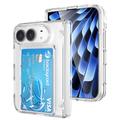 Custodia trasparente con porta carte per iPhone Duo
