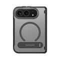 Custodia MagSafe per iPhone Duo Dux Ducis con supporto integrata - Nera