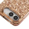 Custodia ibrida per iPhone Duo Serie Glitter - Color Oro
