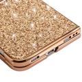 Custodia ibrida per iPhone Duo Serie Glitter - Color Oro
