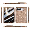 Custodia ibrida per iPhone Duo Serie Glitter - Rosa Oro