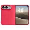 Custodia in silicone liquido per iPhone Duo - Compatibile con MagSafe - Rosa shocking