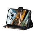 Custodia a portafoglio trapuntata lusso per iPhone Duo