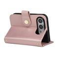 Custodia a portafoglio trapuntata lusso per iPhone Duo - Oro rosa