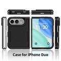 Custodia magnetica per iPhone Duo con protezione per lo schermo in vetro temperato e protezione per l\'obiettivo della fotocamera