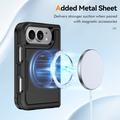 Custodia magnetica per iPhone Duo con protezione per lo schermo in vetro temperato e protezione per l\'obiettivo della fotocamera