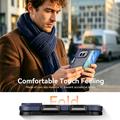 Custodia magnetica per iPhone Duo con protezione per lo schermo in vetro temperato e protezione per l\'obiettivo della fotocamera - Blu