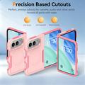 Custodia magnetica per iPhone Duo con protezione per lo schermo in vetro temperato e protezione per l\'obiettivo della fotocamera - Rosa