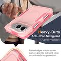 Custodia magnetica per iPhone Duo con protezione per lo schermo in vetro temperato e protezione per l\'obiettivo della fotocamera - Rosa