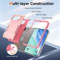 Custodia magnetica per iPhone Duo con protezione per lo schermo in vetro temperato e protezione per l\'obiettivo della fotocamera - Rosa