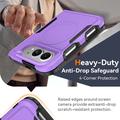 Custodia magnetica per iPhone Duo con protezione per lo schermo in vetro temperato e protezione per l\'obiettivo della fotocamera - Viola
