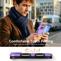 Custodia magnetica per iPhone Duo con protezione per lo schermo in vetro temperato e protezione per l\'obiettivo della fotocamera - Viola