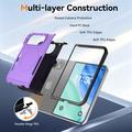 Custodia magnetica per iPhone Duo con protezione per lo schermo in vetro temperato e protezione per l\'obiettivo della fotocamera - Viola