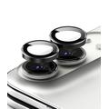 Protezione Telecamera in Vetro Temperato Ringke per iPhone Duo - 2 Pezzi - Nera