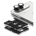 Protezione Telecamera in Vetro Temperato Ringke per iPhone Duo - 2 Pezzi - Nera