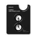 Protezione Telecamera in Vetro Temperato Ringke per iPhone Duo - 2 Pezzi - Nera