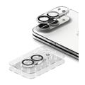 Protezione dell\'obiettivo della fotocamera con copertura completa iPhone Duo Ringke - 2 pz. - Nero / trasparente
