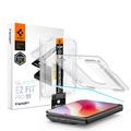 Protezione dello schermo in vetro temperato iPhone Duo Spigen Glas.tR EZ Fit Pro - Trasparente