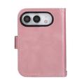 Custodia a portafoglio per iPhone Duo con 8 scomparti per carte e cinturino da polso - Oro rosa
