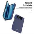 Custodia magnetica Dux Ducis Vyne per iPhone Duo con protezione per la cerniera - Blu