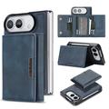 Custodia portafoglio a tre ante con chiusura magnetica per iPhone Duo - Blu