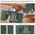 Custodia portafoglio magnetica a tre ante per iPhone Duo - Verde