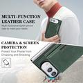 Custodia portafoglio magnetica a tre ante per iPhone Duo - Verde