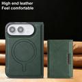 Custodia portafoglio magnetica a tre ante per iPhone Duo - Verde