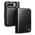 Custodia in pelle a portafoglio iPhone Duo Qialino Classic - nera