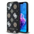 Custodia per iPhone 16e Guess 4G Peony - Compatibile con MagSafe - Nera