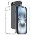 Set di protezione 3 in 1 per iPhone 16e/17e Northjo - Trasparente