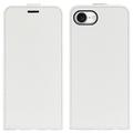Custodia Flip Verticale con Slot per Schede per iPhone 16e/17e - Bianca