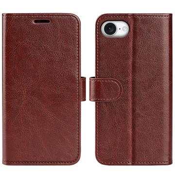 Custodia a portafoglio con chiusura magnetica per iPhone 16e - Marrone