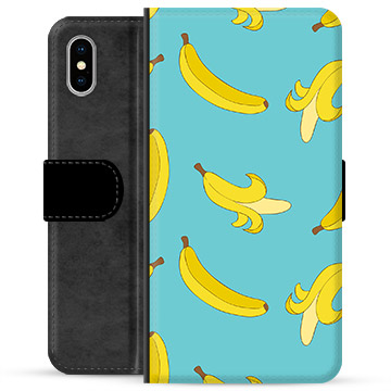 Custodia Portafoglio per iPhone X / iPhone XS - Banane