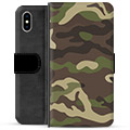 Custodia Portafoglio per iPhone X / iPhone XS - Camouflage