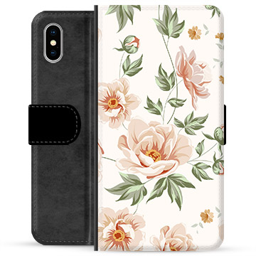 Custodia Portafoglio per iPhone X / iPhone XS - Floreale