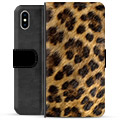 Custodia Portafoglio per iPhone X / iPhone XS - Leopardo