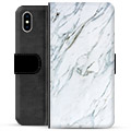 Custodia Portafoglio per iPhone X / iPhone XS - Marmo